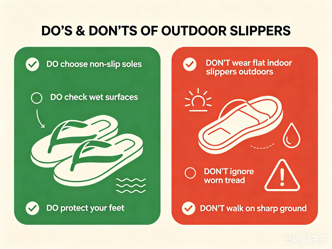 Outdoor Slippers 101: When Can You Wear Slippers Outside & Safety Tips