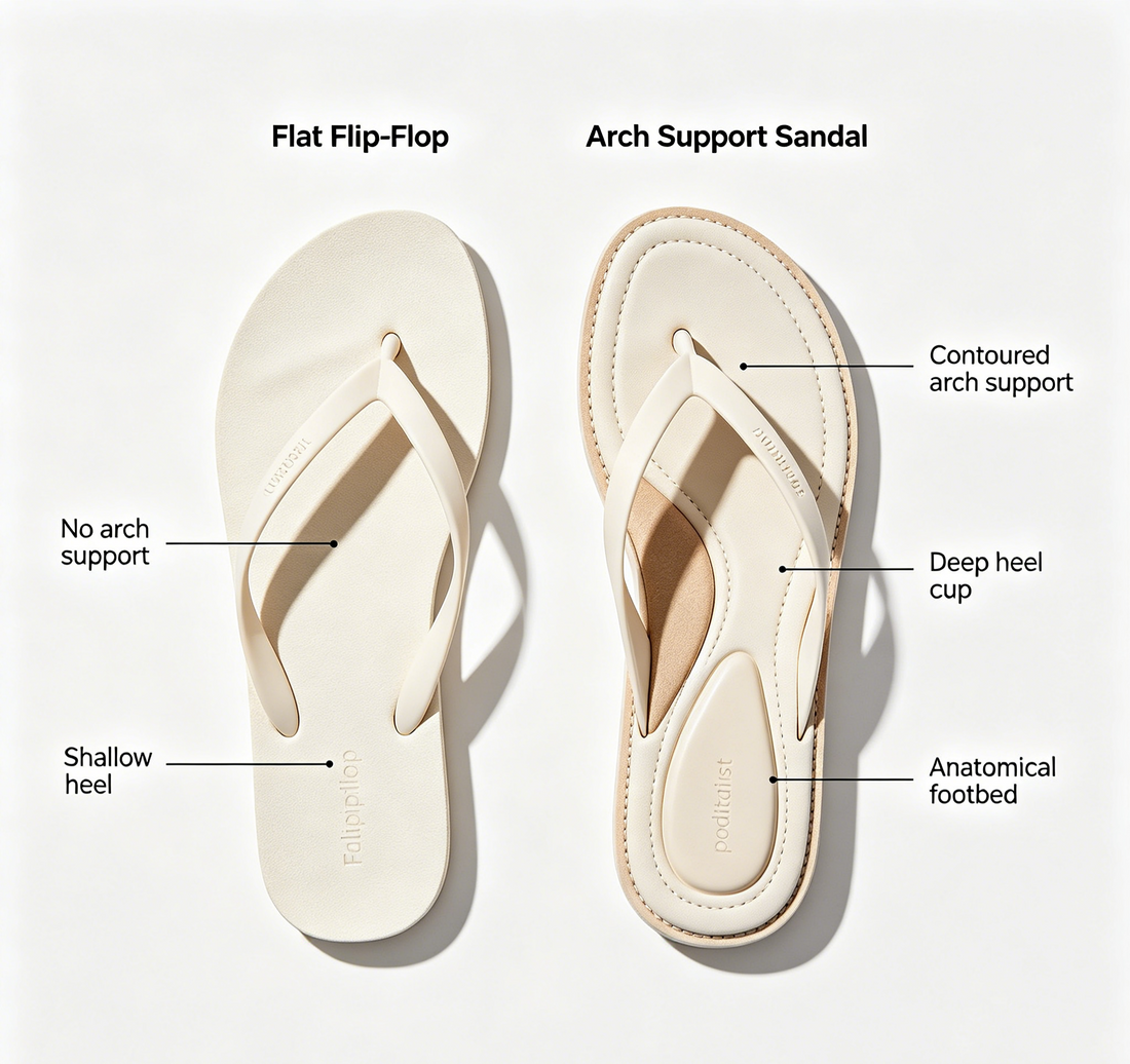 flat-flip-flop-vs-arch-support-sandal-comparison
