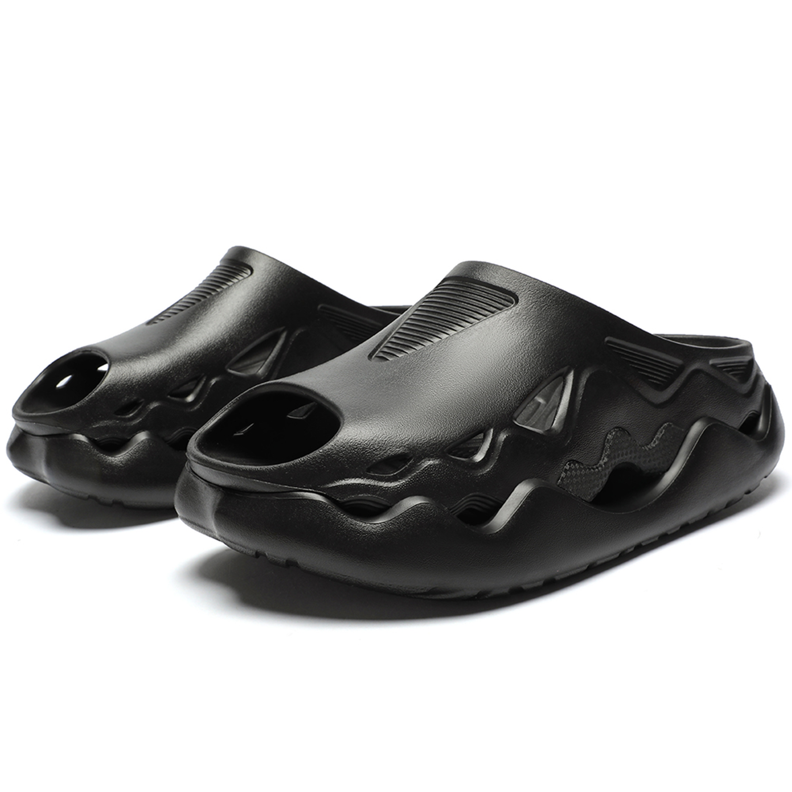Ceroiress Men's Slip On Clogs - Casual Bubble Head Platform Trendy Sandals