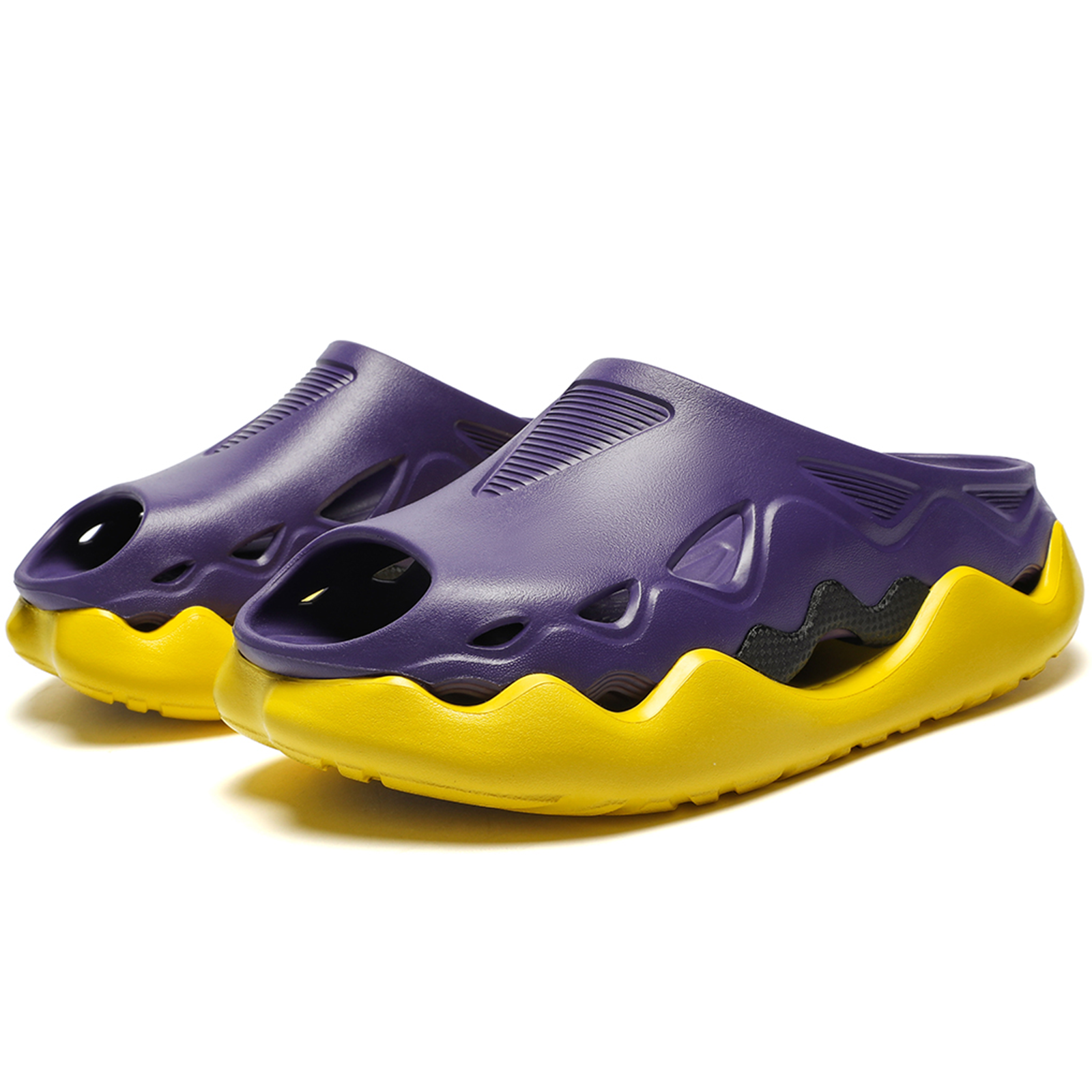 Ceroiress Men's Slip On Clogs - Casual Bubble Head Platform Trendy Sandals