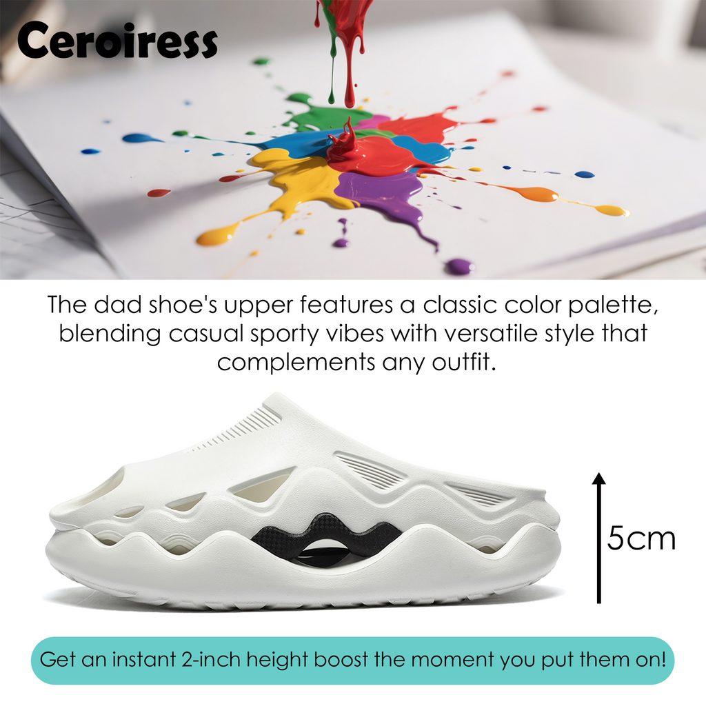 Ceroiress Men's Slip On Clogs - Casual Bubble Head Platform Trendy Sandals