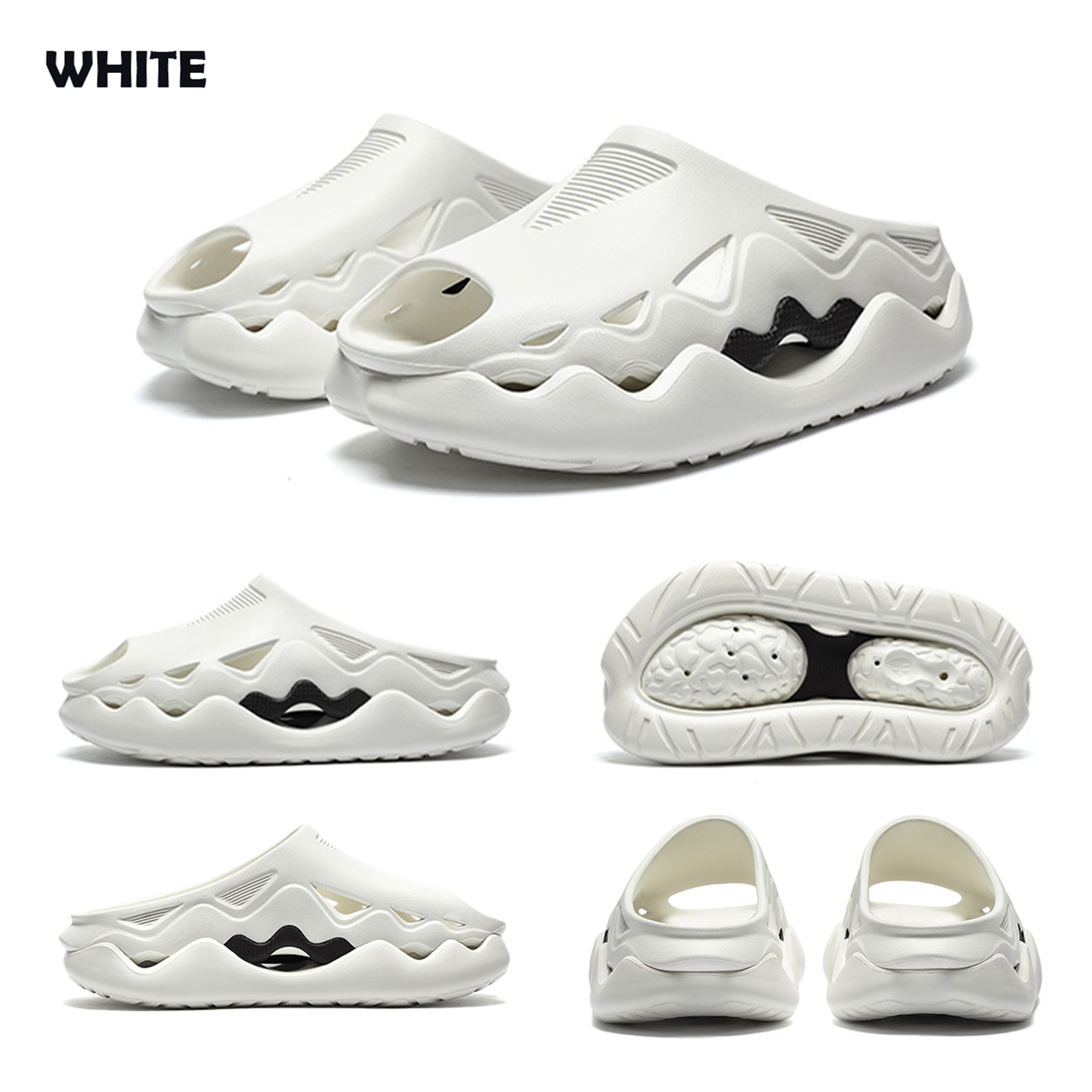 Ceroiress Men's Slip On Clogs - Casual Bubble Head Platform Trendy Sandals